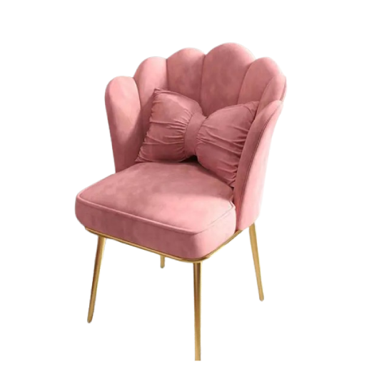 Chaise de Vanité Rose Luxueuse – Confort et Style