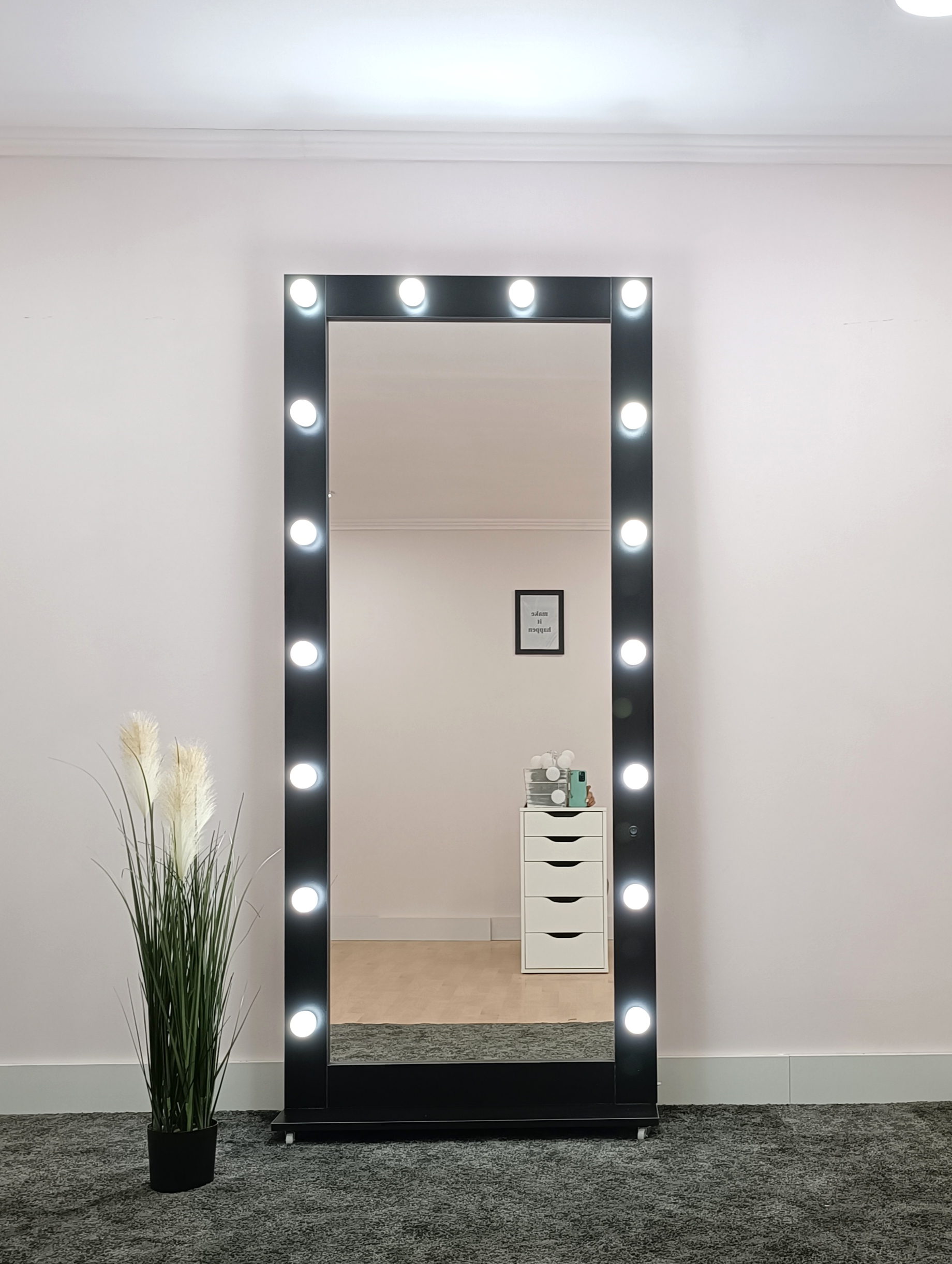 Miroir Hollywood Modulable – Élégance et Flexibilité